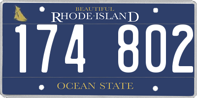 RI license plate 174802
