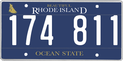 RI license plate 174811