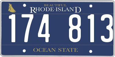 RI license plate 174813
