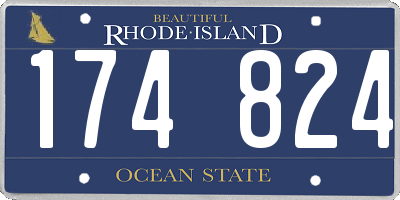 RI license plate 174824