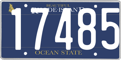 RI license plate 17485