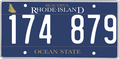RI license plate 174879