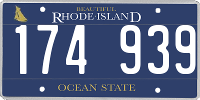 RI license plate 174939