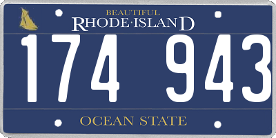 RI license plate 174943