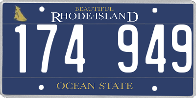 RI license plate 174949
