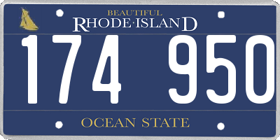 RI license plate 174950