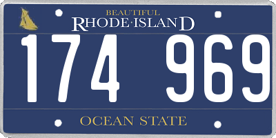 RI license plate 174969