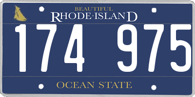 RI license plate 174975