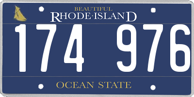 RI license plate 174976