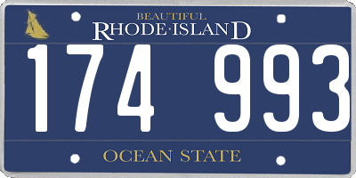 RI license plate 174993