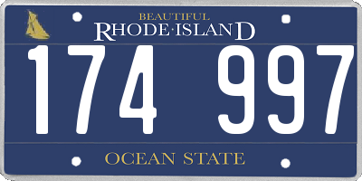 RI license plate 174997