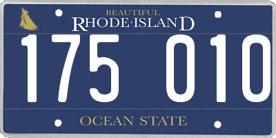 RI license plate 175010