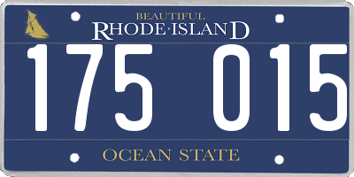 RI license plate 175015
