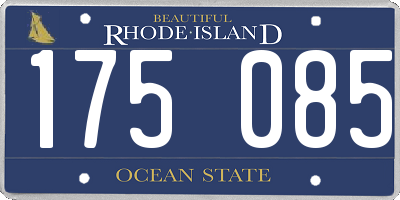 RI license plate 175085