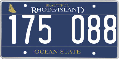RI license plate 175088