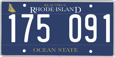 RI license plate 175091