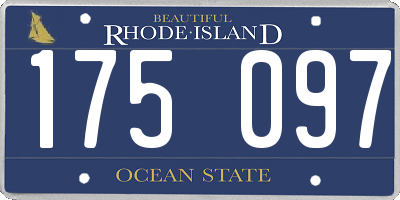 RI license plate 175097