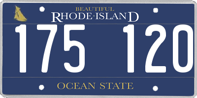RI license plate 175120