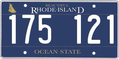 RI license plate 175121