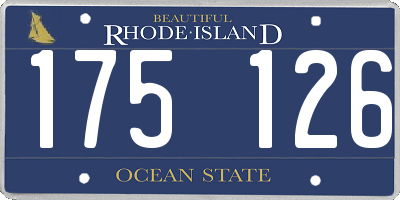 RI license plate 175126