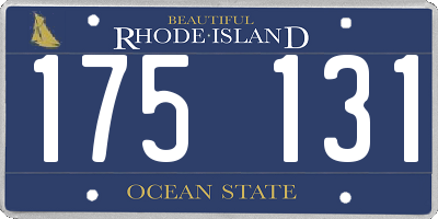 RI license plate 175131