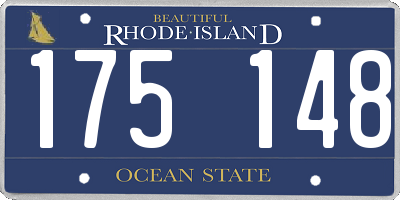 RI license plate 175148