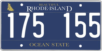 RI license plate 175155