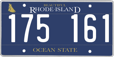 RI license plate 175161