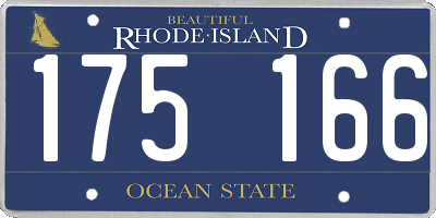 RI license plate 175166