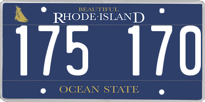 RI license plate 175170