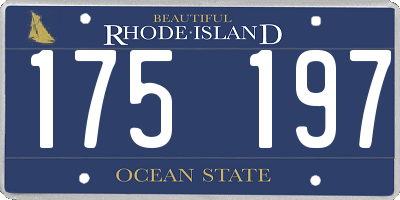 RI license plate 175197