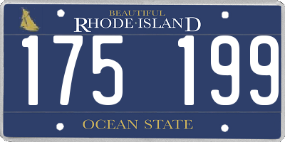 RI license plate 175199