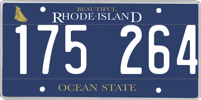 RI license plate 175264