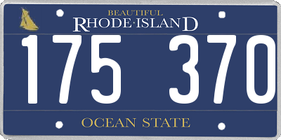 RI license plate 175370