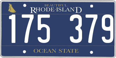 RI license plate 175379