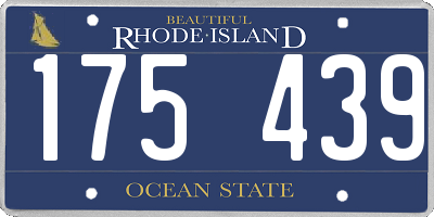 RI license plate 175439