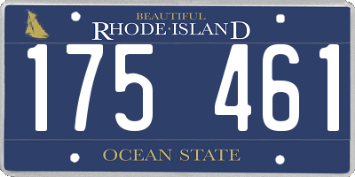 RI license plate 175461