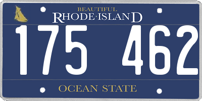 RI license plate 175462