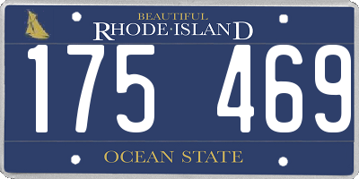 RI license plate 175469