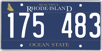 RI license plate 175483