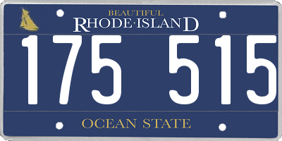 RI license plate 175515