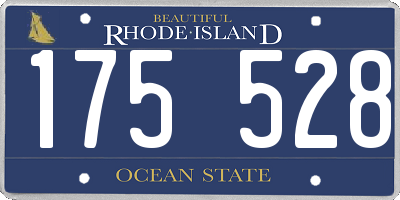 RI license plate 175528