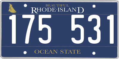 RI license plate 175531