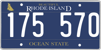 RI license plate 175570