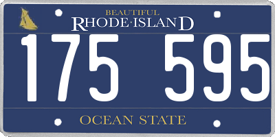 RI license plate 175595