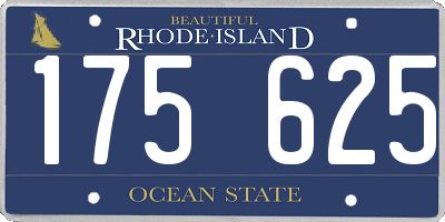 RI license plate 175625