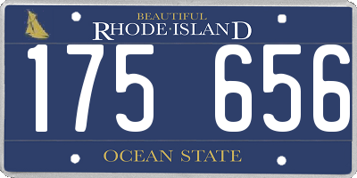 RI license plate 175656