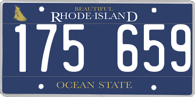 RI license plate 175659