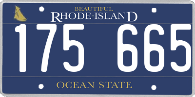 RI license plate 175665