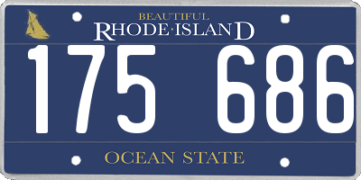 RI license plate 175686